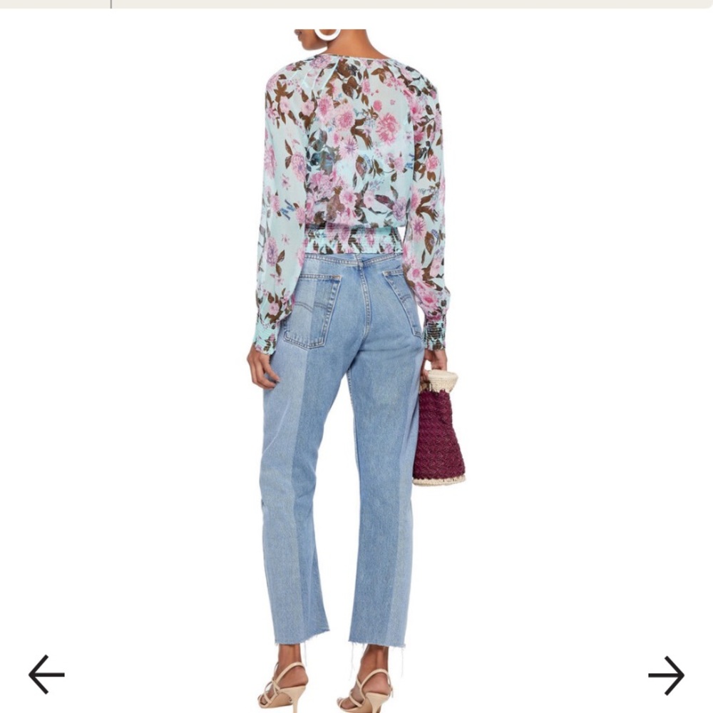 Silk Diane Von Furstenberg Floral Top